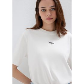 Mavi 1612829-80194 Beyaz Kadın T-shirt