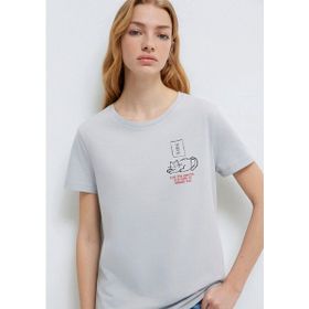 Mavi 1613722-70075 Gri Kadın T-shirt
