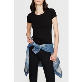 Mavi 162767-900 Kadın Siyah Basic T-shirt