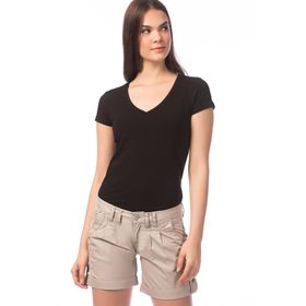 Mavi 162769-900 Siyah V Yaka Kadın T-shirt
