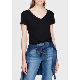 Mavi 166446-900 Kadın Basic V Yaka T-shirt