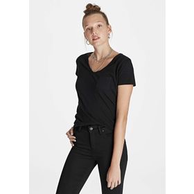 Mavi 166446-900 Kadın Basic V Yaka T-shirt