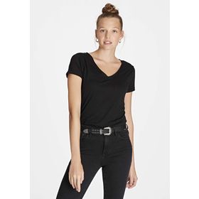 Mavi 166446-900 Kadın Basic V Yaka T-shirt