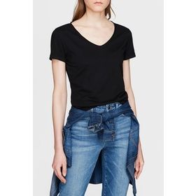 Mavi 166446-900 Kadın Basic V Yaka T-shirt