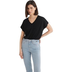 Mavi 166449-900 V Yaka Siyah Basic Kadın T-shirt