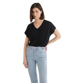 Mavi 166449-900 V Yaka Siyah Basic Kadın T-shirt
