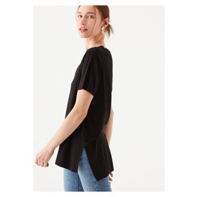 Mavi 166775-900 Basic V Yaka Siyah Kadın T-shirt