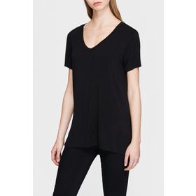 Mavi 166775-900 Basic V Yaka Siyah Kadın T-shirt