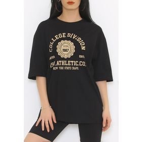 Mavi 167233-900 Baskılı Siyah Kadın T-shirt