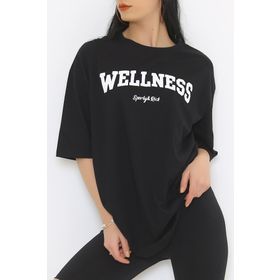 Mavi 167233-900 Baskılı Siyah Kadın T-shirt
