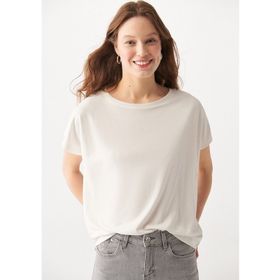Mavi 167245-25705 Kırık Beyaz Lux Touch Kadın T-shirt