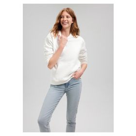 Mavi 167299 Kapüşonlu Beyaz Basic Kadın Sweatshirt