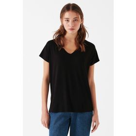 Mavi 167714-900 V Yaka Basic Kadın T-shirt