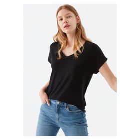 Mavi 167714-900 V Yaka Basic Kadın T-shirt