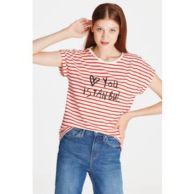 Mavi 167986-26829 Baskılı Kadın T-shirt