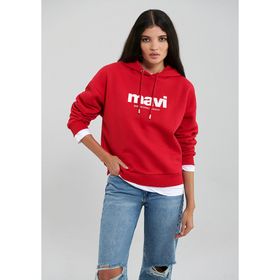 Mavi 168334-35476 Kırmızı Kadın Sweatshirt