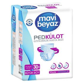Mavi Beyaz Large 30'lu Hasta Bezi