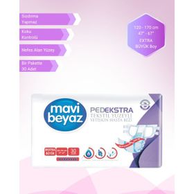 Mavi Beyaz Ped Ekstra Belbantlı Ekstra Large Boy 30 Adet Hasta Bezi