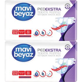 Mavi Beyaz Ped Ekstra XL Belbantlı 60 Adet Hasta Bezi