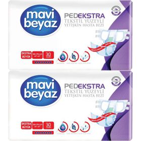 Mavi Beyaz Ped Ekstra XL Belbantlı 60 Adet Hasta Bezi