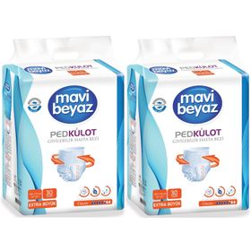 Mavi Beyaz Ped Emici Külot XL 60 Adet Yetişkin Hasta Bezi