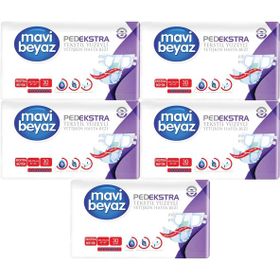 Mavi Beyaz XL 150 Adet Ped Ekstra Tekstil Yüzeyli Yetişkin Bel Bantlı Hasta Bezi