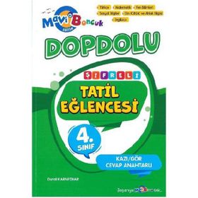 Mavi Boncuk Eğitim Yayınları 4 .Sınıf Dopdolu Şifreli Tatil Eğlencesi