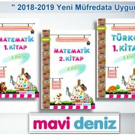 Mavi Deniz Yayınları 2. Sınıf Tüm Dersler Eğitim Seti 5 Kitap Set