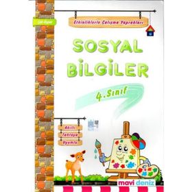 Mavi Deniz Yayınları 4. Sınıf Sosyal Bilgiler Etkinliklerle Çalışma Yaprakları