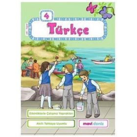 Mavi Deniz Yayınları 4. Sınıf Türkçe Etkinliklerle Çalışma Yaprakları