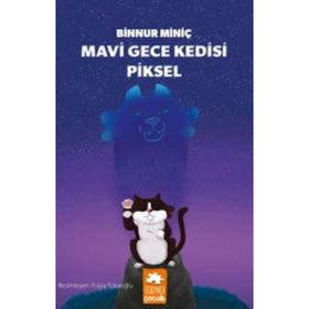 Mavi Gece Kedisi Piksel - Binnur Miniç