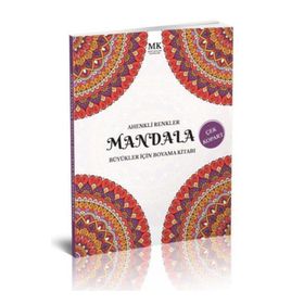 Mavi Kalem Yayınları - Büyükler İçin Boyama Kitabı Mandala Ahenkli Renkler MK