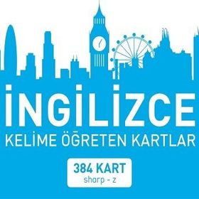 Mavi Kelebek Yayınları - İngilizce Kelime Öğreten Kartlar Mavi Kutu Sharp-Z