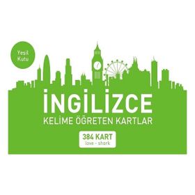 Mavi Kelebek Yayınları - İngilizce Kelime Öğreten Kartlar Yeşil Kutu Love-Shark