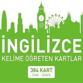 Mavi Kelebek Yayınları - İngilizce Kelime Öğreten Kartlar Yeşil Kutu Love-Shark