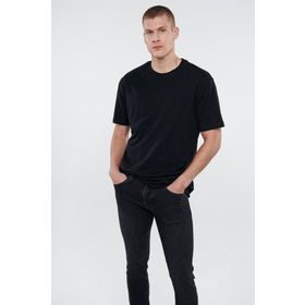 Mavi M0610100-900 Bisiklet Yaka Baskılı Siyah Erkek T-Shirt
