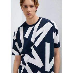 Mavi M0610271-70490 Bisiklet Yaka Oversized Baskılı Lacivert Erkek T-Shirt
