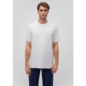 Mavi M0610277-70054 Bisiklet Yaka Normal Kalıp Düz Beyaz Erkek T-Shirt