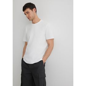 Mavi M0610277-70054 Bisiklet Yaka Normal Kalıp Düz Beyaz Erkek T-Shirt