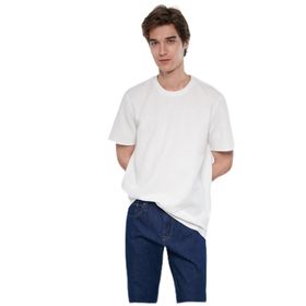 Mavi M0610277-70054 Bisiklet Yaka Normal Kalıp Düz Beyaz Erkek T-Shirt