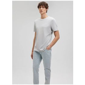 Mavi M0610360-70075 Logo Baskılı Gri Erkek T-shirt