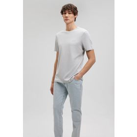 Mavi M0610360-70075 Logo Baskılı Gri Erkek T-shirt