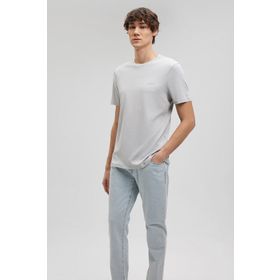 Mavi M0610360-70075 Logo Baskılı Gri Erkek T-shirt