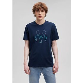 Mavi M0610635-70490 Bisiklet Yaka Regular Fit Baskılı Lacivert Erkek T-shirt