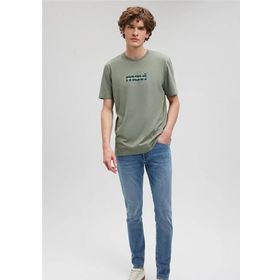 Mavi M0610943-80692 Açık Haki Regular Mavi Baskılı Erkek T-shirt