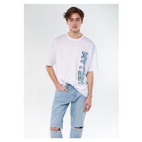 Mavi M0611205-620 Beyaz MVTR91 Baskılı Erkek T-Shirt