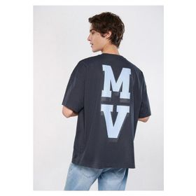 Mavi M0611205-82336 Derin Tas Gri Erkek MVTR91 Baskılı T-Shirt