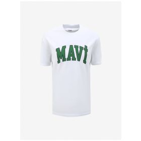 Mavi M0611711-620 Beyaz Loose Mavi Logo Erkek T-shirt