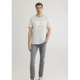 Mavi M0611789-80618 Sis Gri Regular İstanbul Baskılı Erkek T-shirt