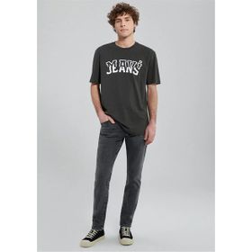 Mavi M0612008-70090 Düz Yaka Düz Koyu Gri Erkek T-Shirt